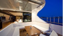 Yacht ALEMIA -  Aft Deck Alfresco Dining